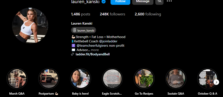 Lauren Kanski ig highlight