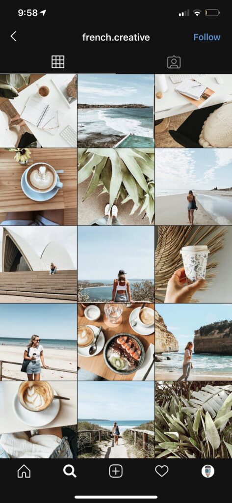 neutral instagram theme 