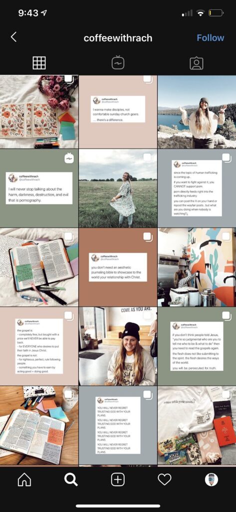 repeated instagram theme
