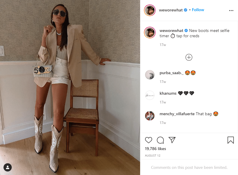 woman influencer for instagram