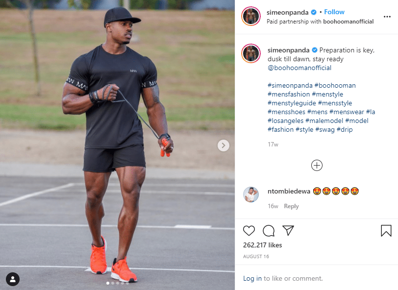Simeon Panda fitness trainer