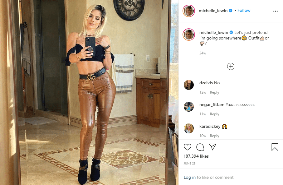 Michelle Lewin model turned fitness influencer