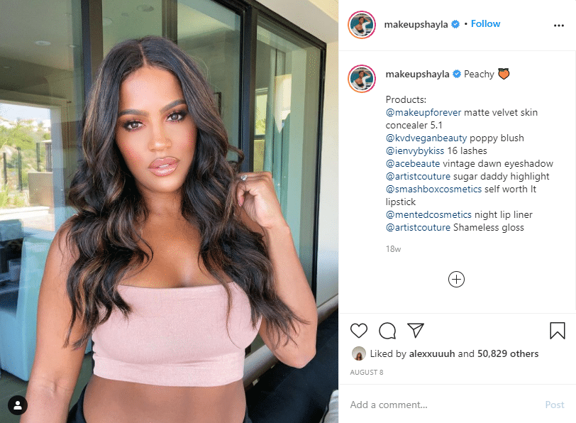 makeup artist and celebrity Shayla Mitchell