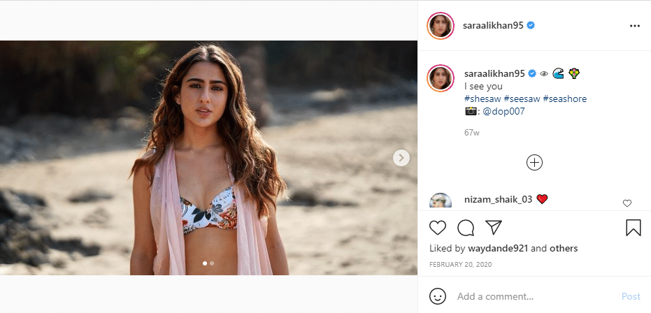 sara alikhan instagram models