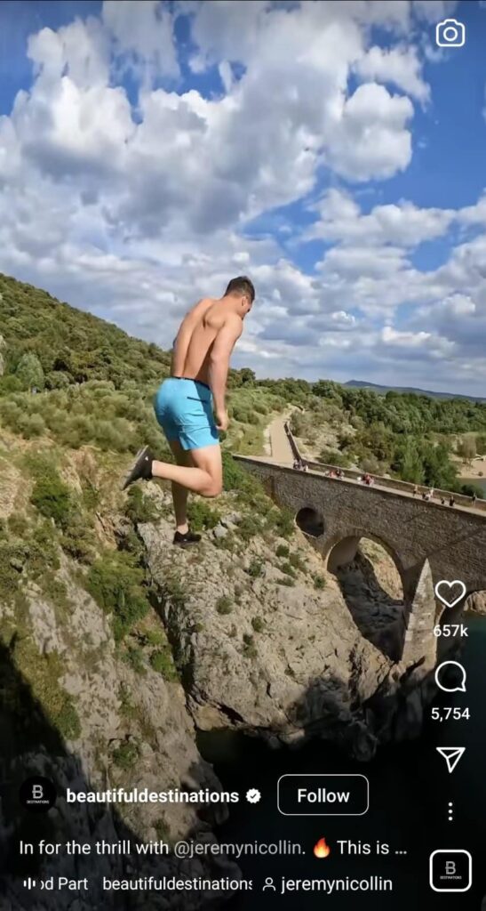 Instagram reels post of @beautifuldestionations