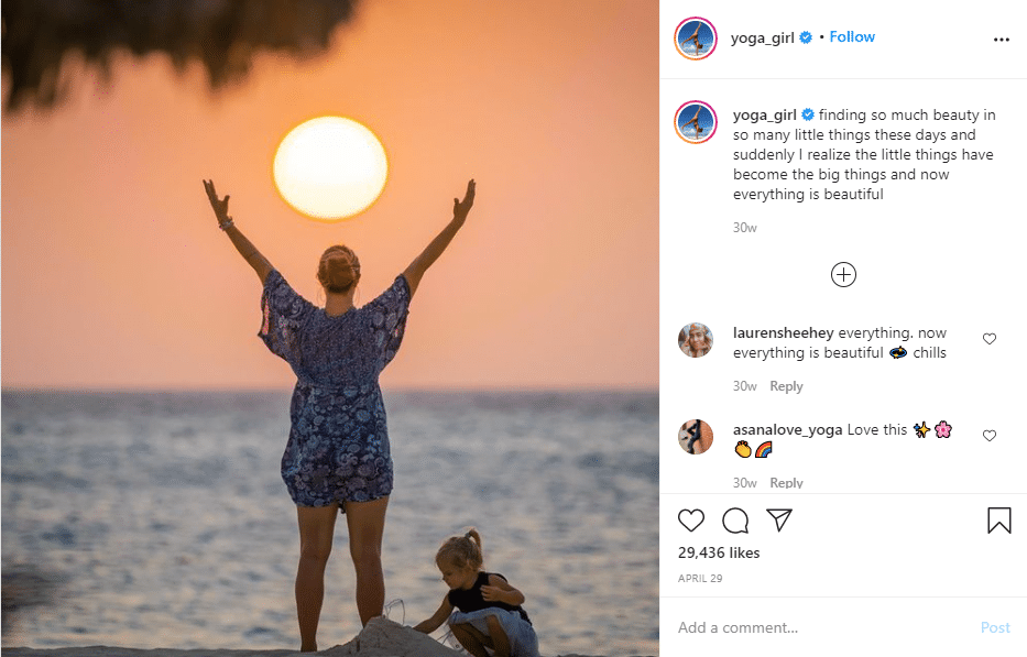 Rachel Brathen is a Swedish Yogi influencer