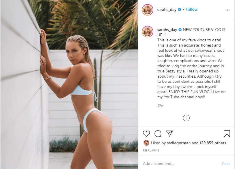 Sarah Stevenson is an iconic Instagram fitness influencer and YouTuber.