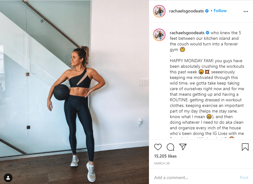 instagram fitness rachaelsgoodeats