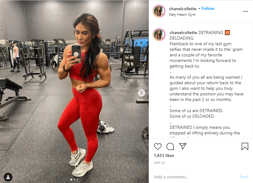 instagram fitness chanel collette