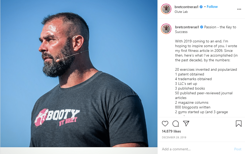 Bret Contreras offers a Booty by Bret program and Glute Lab book