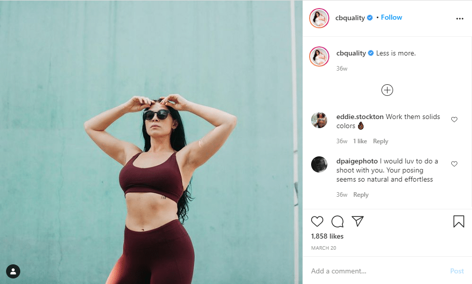 instagram fitness cbquality