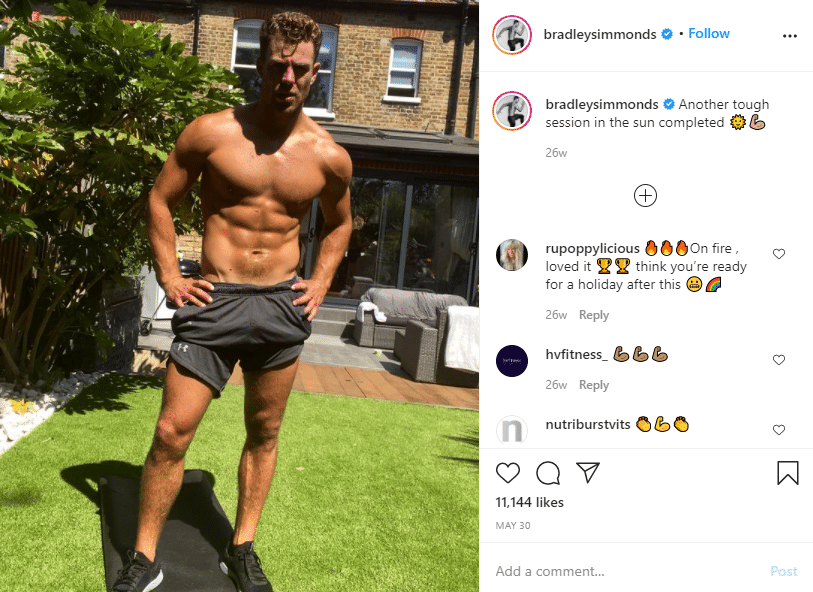 Bradley Simmonds is a UK fitness ambassador and glamour UK columnist