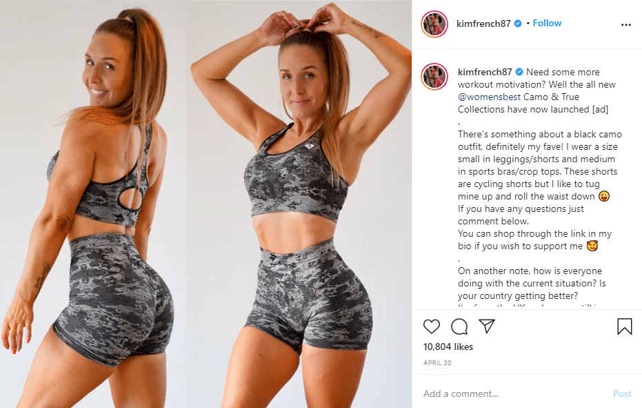 fitness goal achiever Kim French