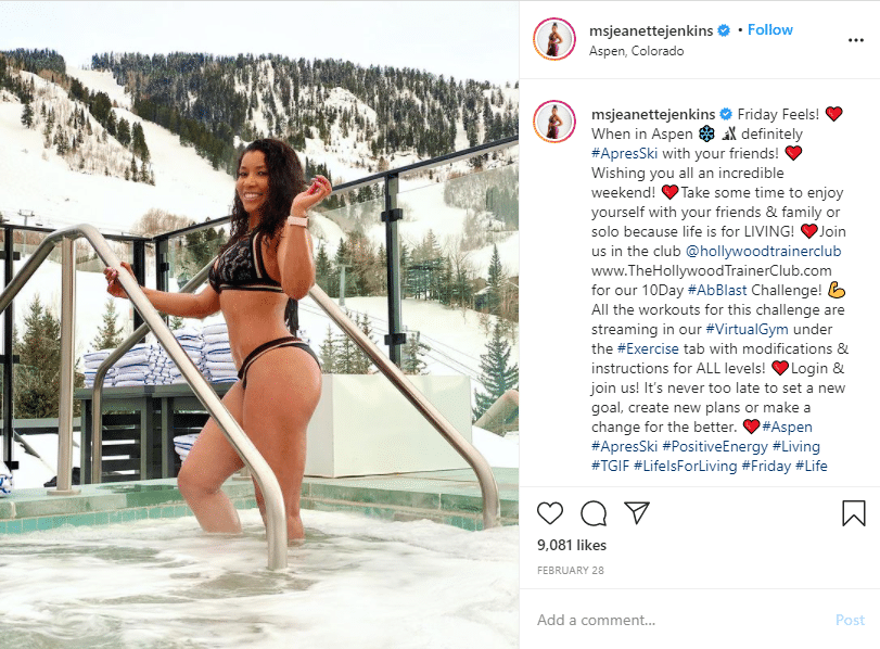 health coatch and trainer Jeannette Jenkins