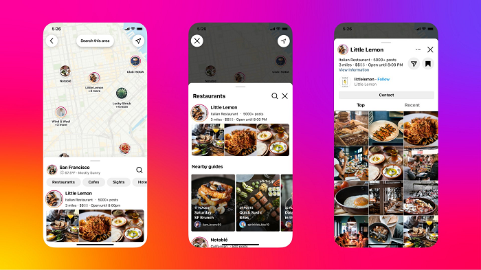 instagram maps update