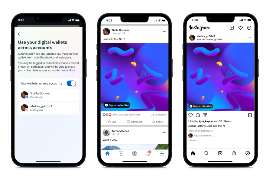 NFT launch on instagram 2022