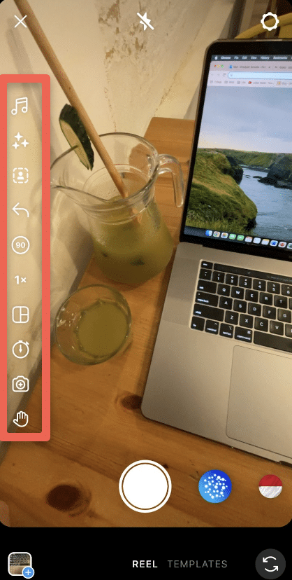 Instagram Tutorial how to find helpful features, the left hand toolbar and icons
