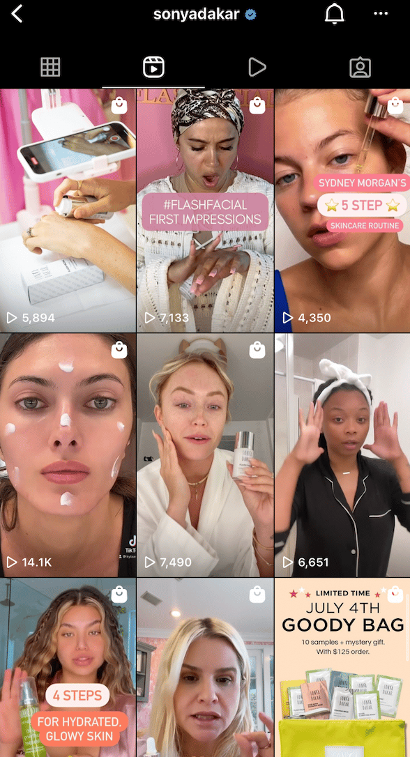 instagram feed screenshot