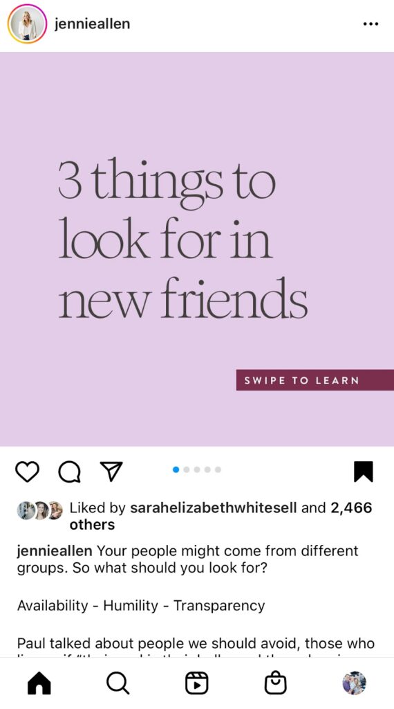 jannieallen instagram captions