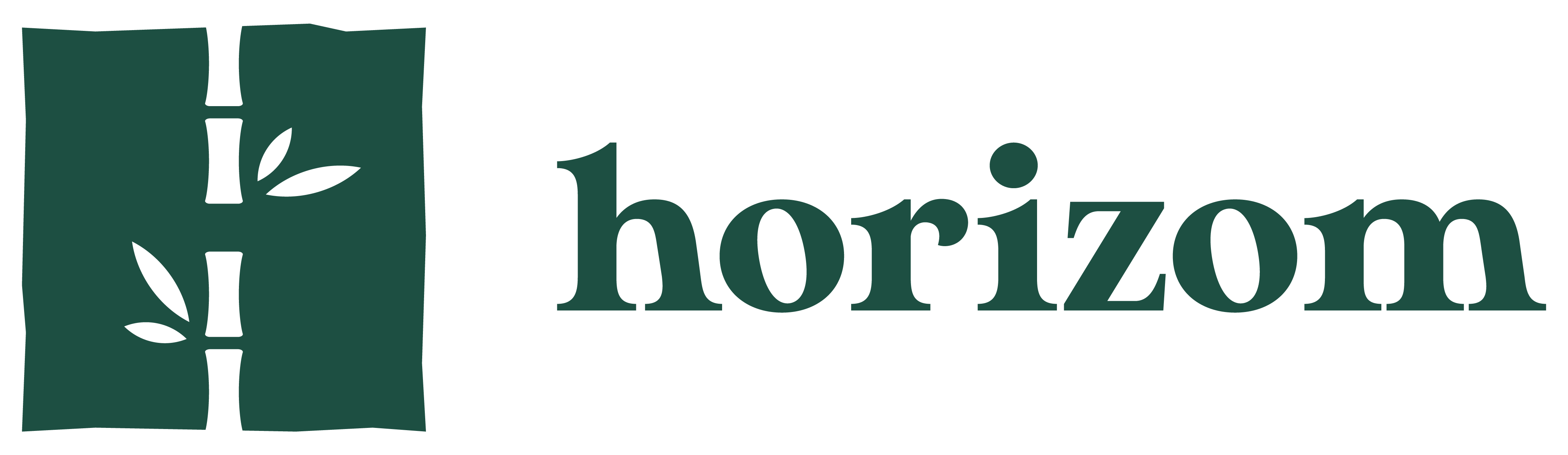 Logo en forme de H majuscule avec chaume de bambou en conteforme