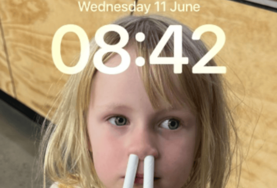 Kid in cafe