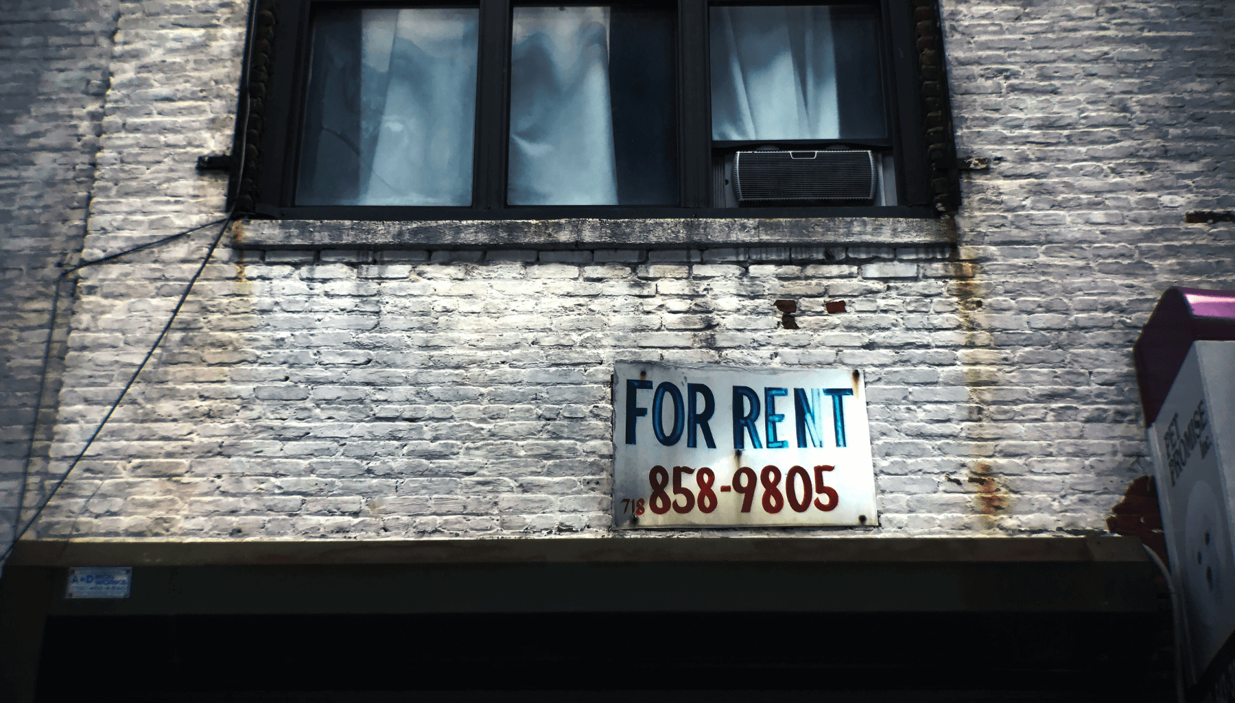 Rent sign