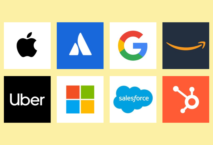 Tech company logos