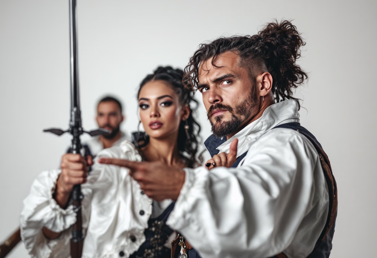 image of a historical reenactment