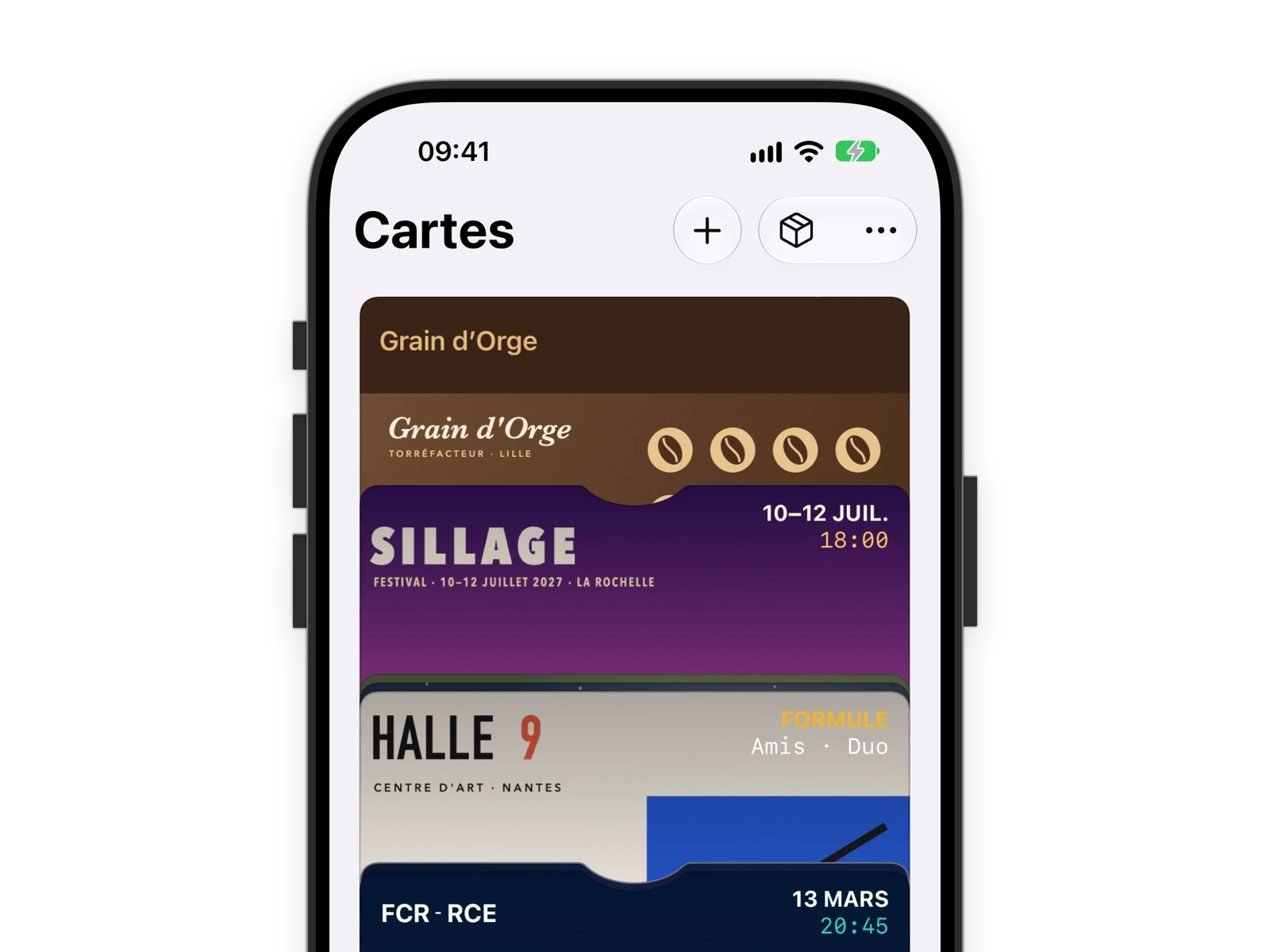 Carte de fidélité, carte cadeau et billet dans Apple Wallet