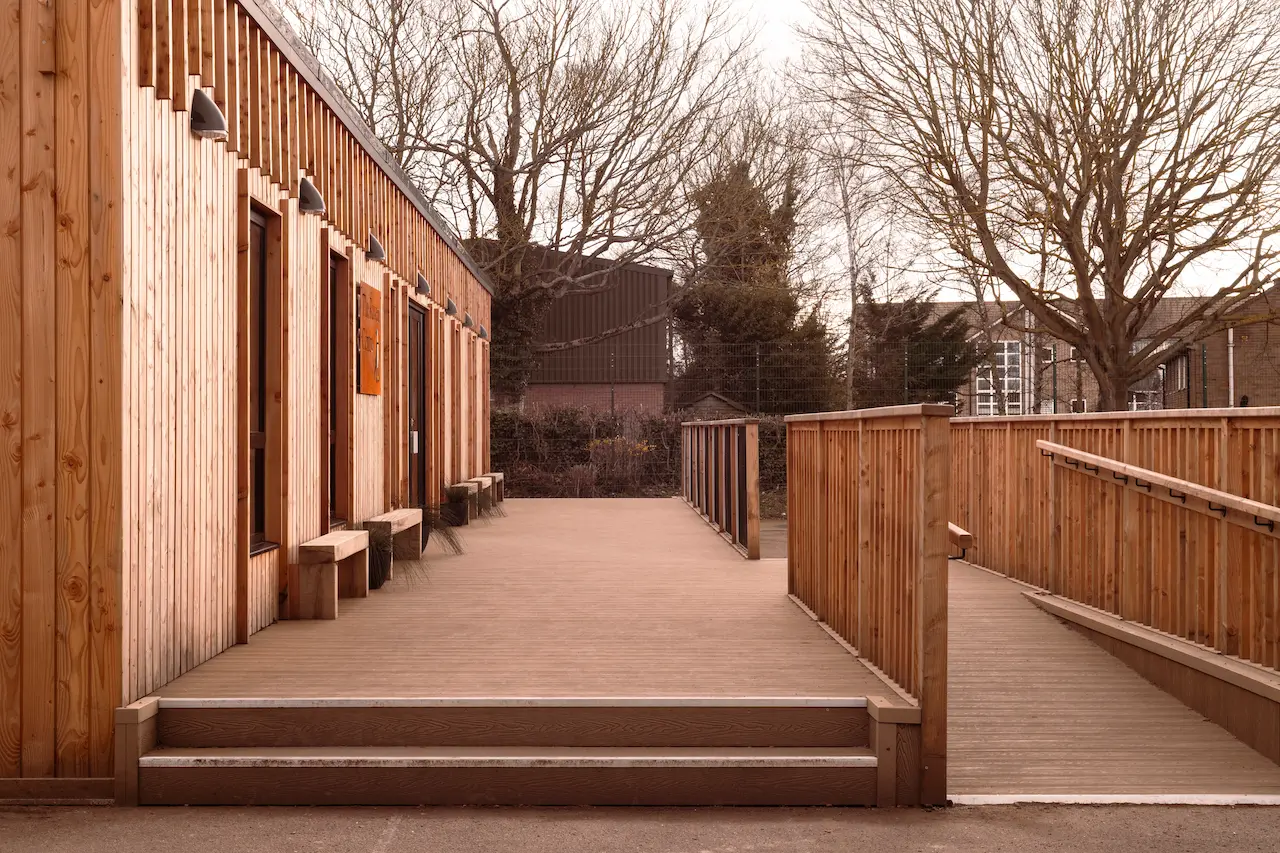 exterior image of modular build