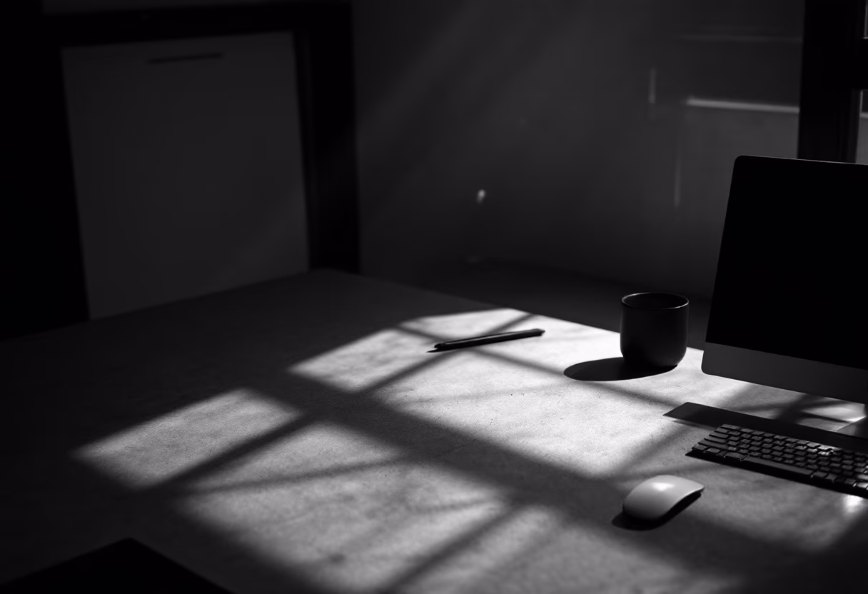 [background image] image of tech workspace (for a ai developer tools)