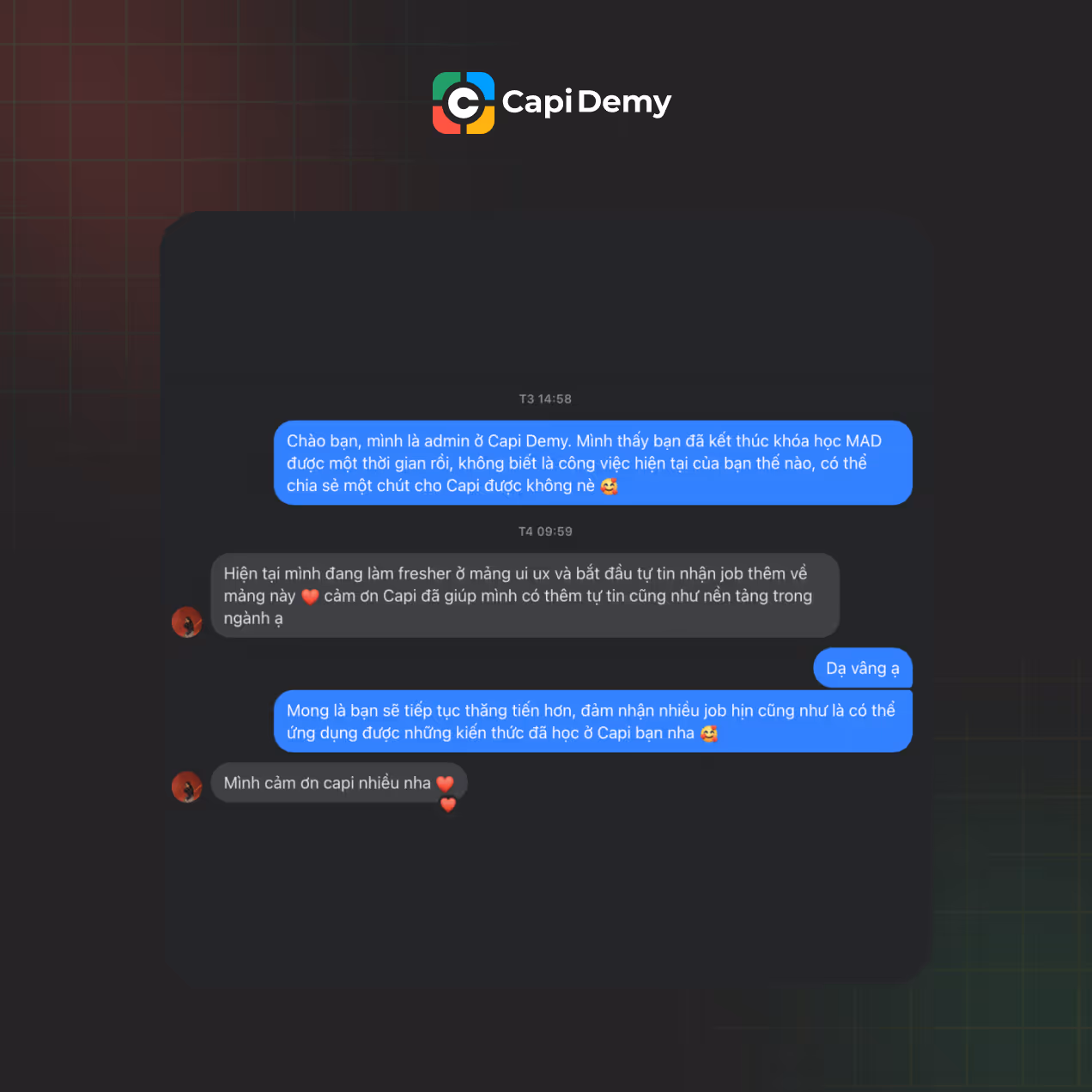 a screenshot of a chat