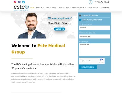 Este Medical Group website design