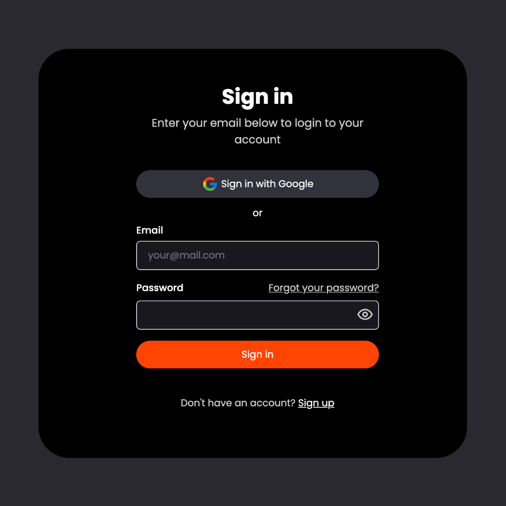 Create a free account
