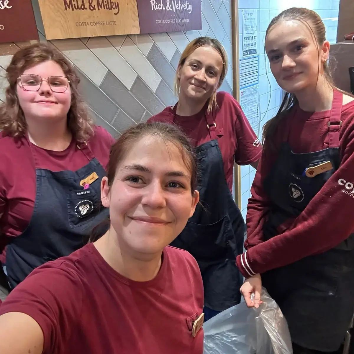 Costa Coffee team members