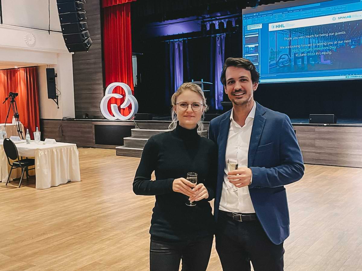 Gründer Cindy und Wilhelm bei HHL Accelerator Day