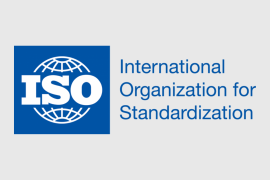 Das Bild zeigt das Logo für die ISO-Normen