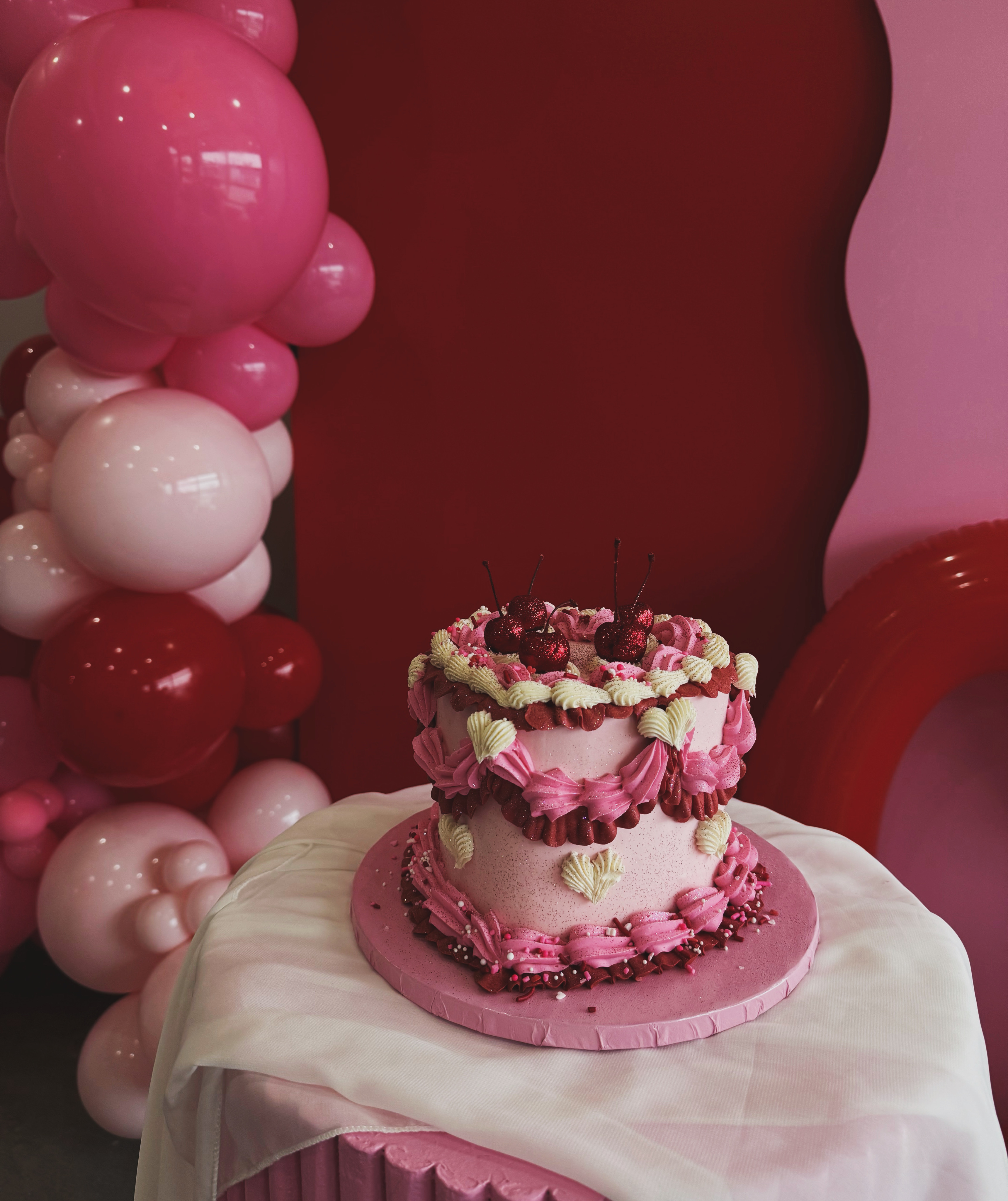 image of a birthday party setup