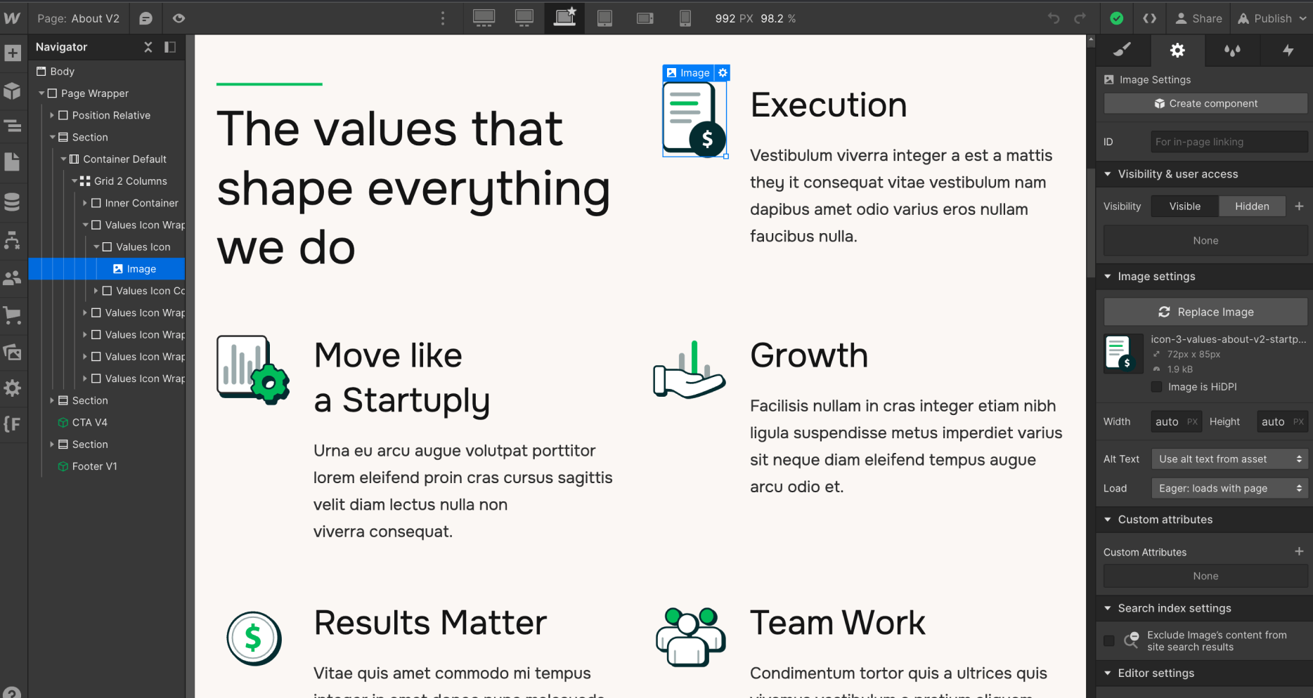 Icons And Graphics - Startply X Webflow Template