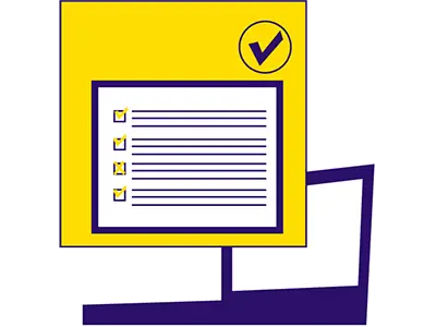 Illustration of laptop