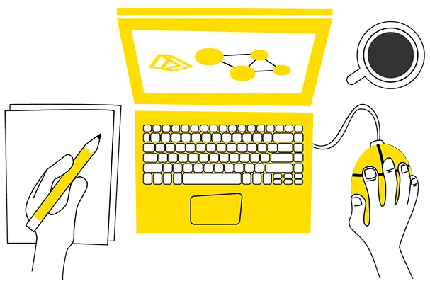 Illustration of laptop