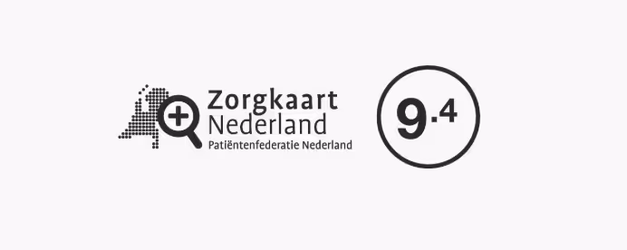 Manometric's high Zorgkaart Nederland score of 9.4