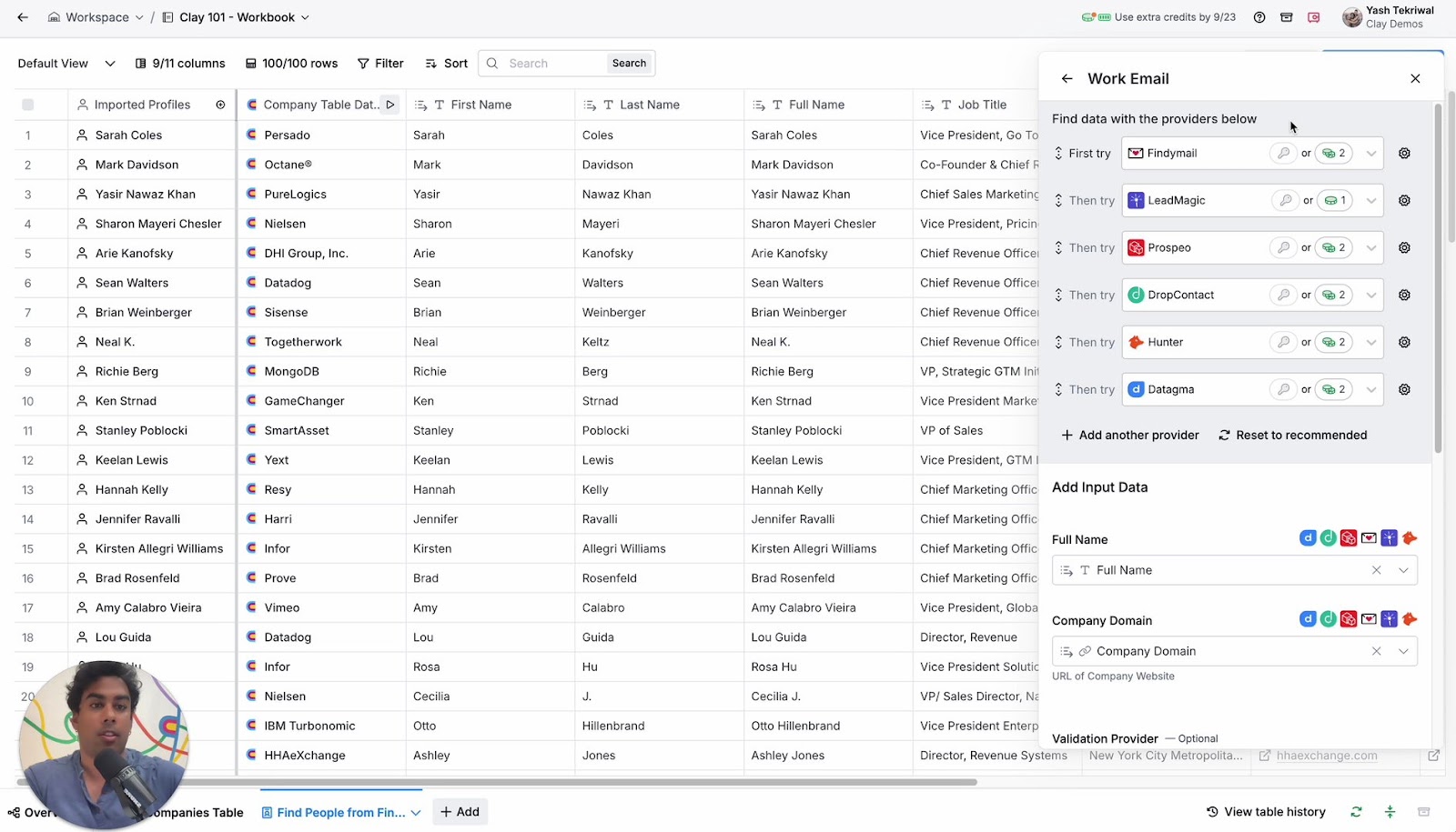 Configure your email waterfall