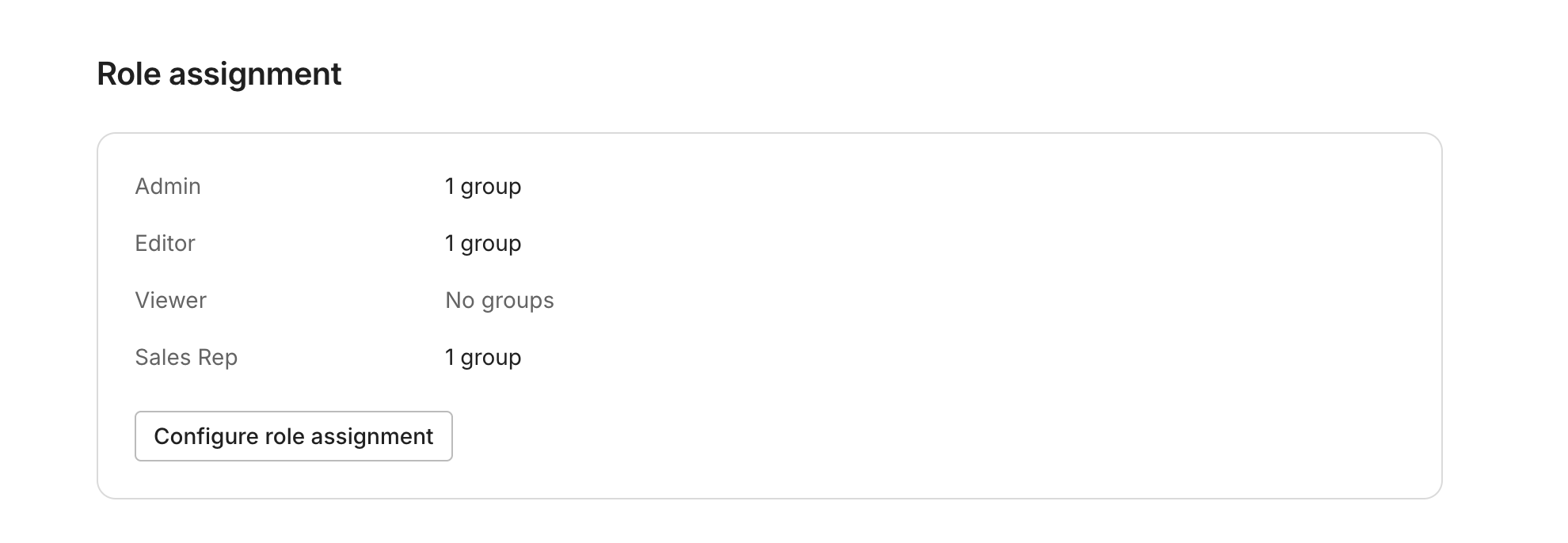 Updating group-to-role mappings under Role assignment in the WorkOS Admin Portal