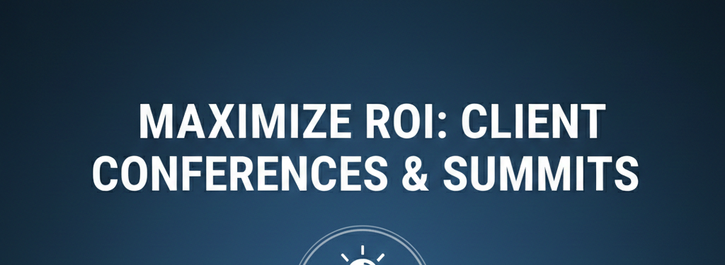 How to Maximize Return on Investment Through Client Conferences & Summits