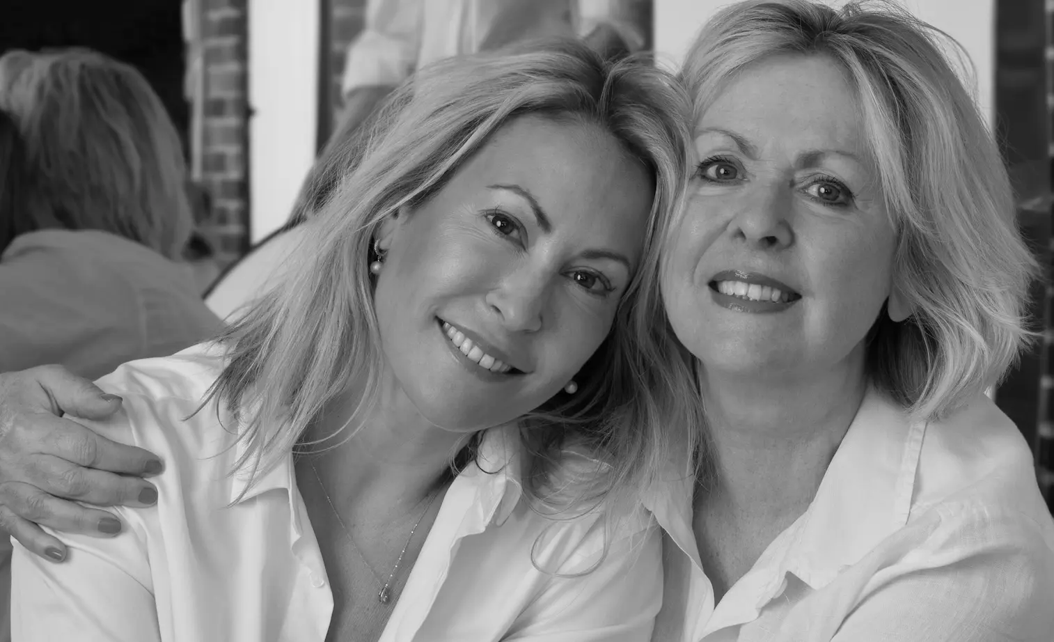 mother and daughter embracing