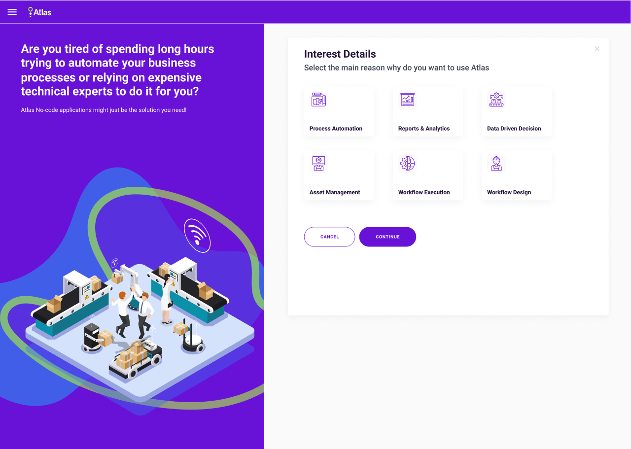 Atlas Onboarding Step