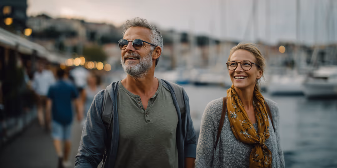 Couple Walking on pier