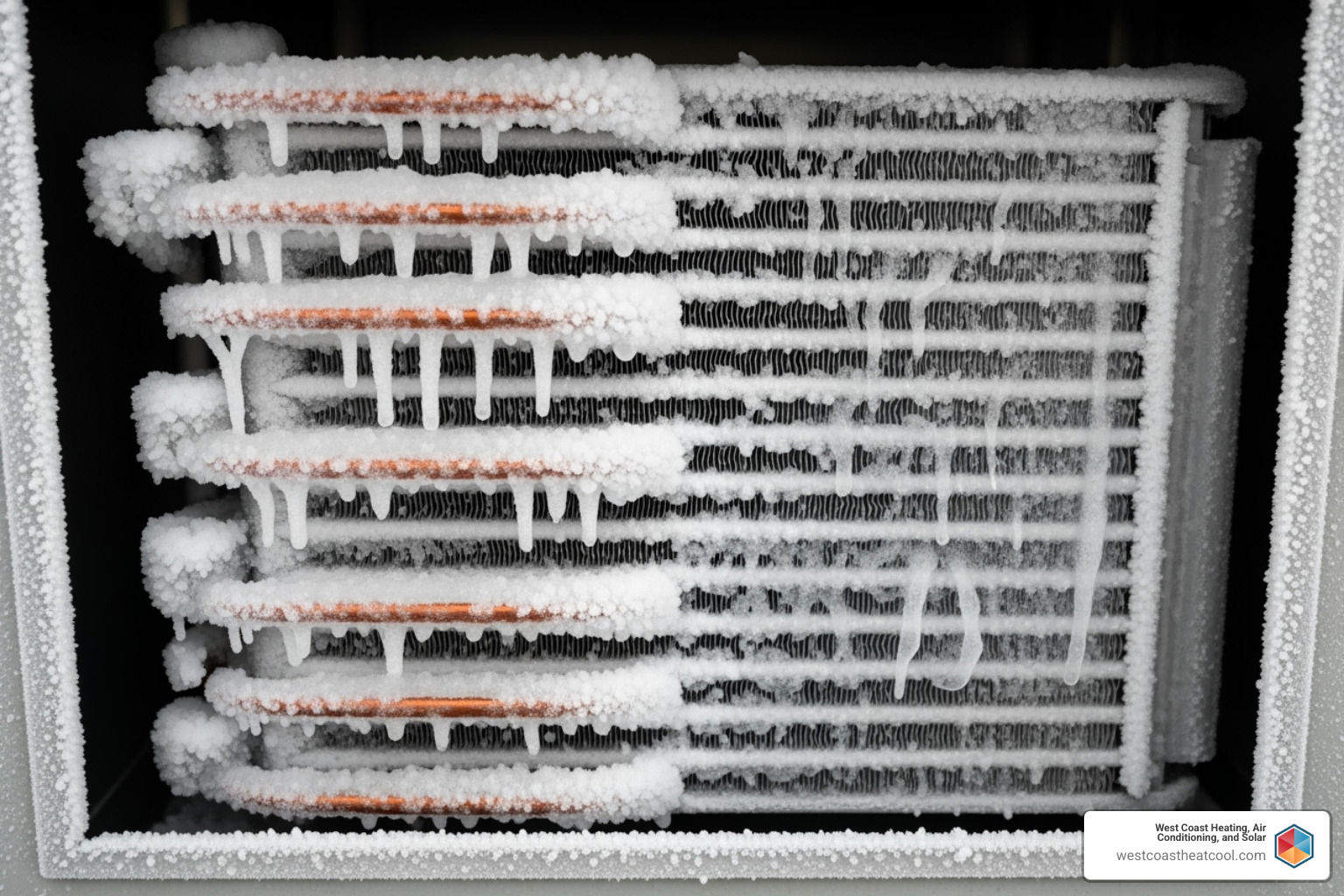 Frozen evaporator coil on an AC unit - ac not cooling escondido