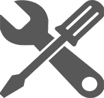Illustration of a screwdriver on top of a wrench, representing a quick fix.